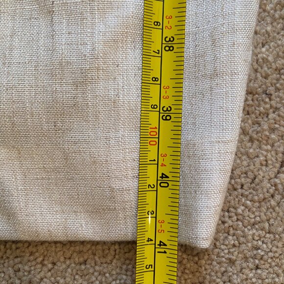 VINTAGE Petites Tan w/ mod print Belted Secretary Dress 10P USA Business - Picture 3 of 5